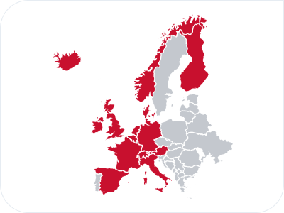 Map of Western Europe