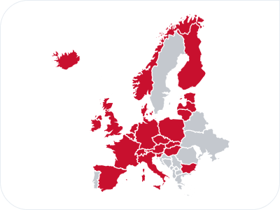 World Map of Eastern Europe