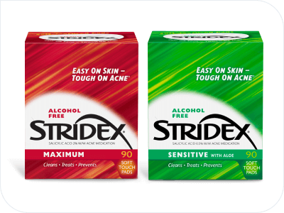 Stridex Brand packaging