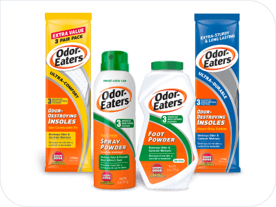 Odor Eaters Brand packaging